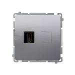 SIMON BASIC WMUH-0xxxx1-4011 Gniazdo HDMI pojedyncze (moduł); srebrny mat