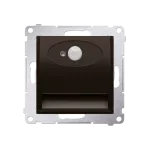 SIMON 54 WMDO-SCAxx1-046 Oprawa oświetleniowa LED z czujnikiem ruchu, 230 V AC, 1.4 W, białe zimne 5900 K; brąz mat
