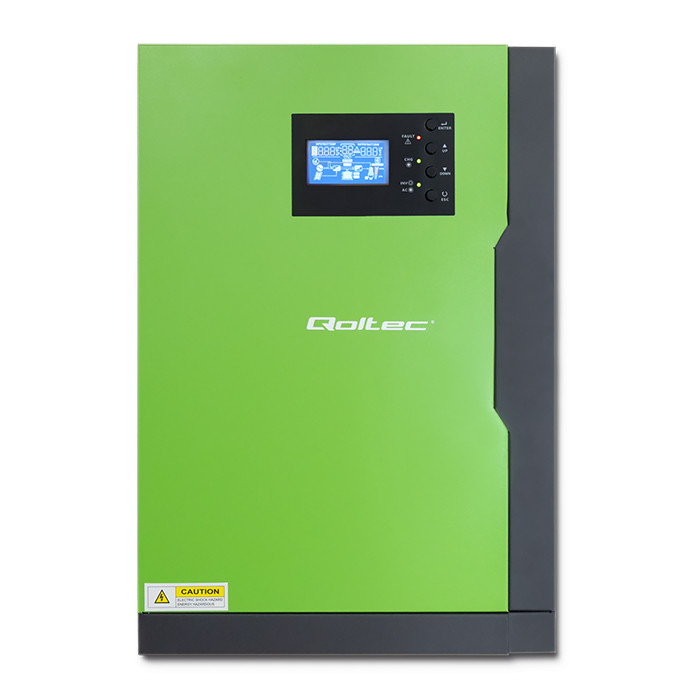  Qoltec Hybrydowy inwerter solarny Off-Grid 10KVA | 5,5kW | 100A | 48V | MPPT | Sinus