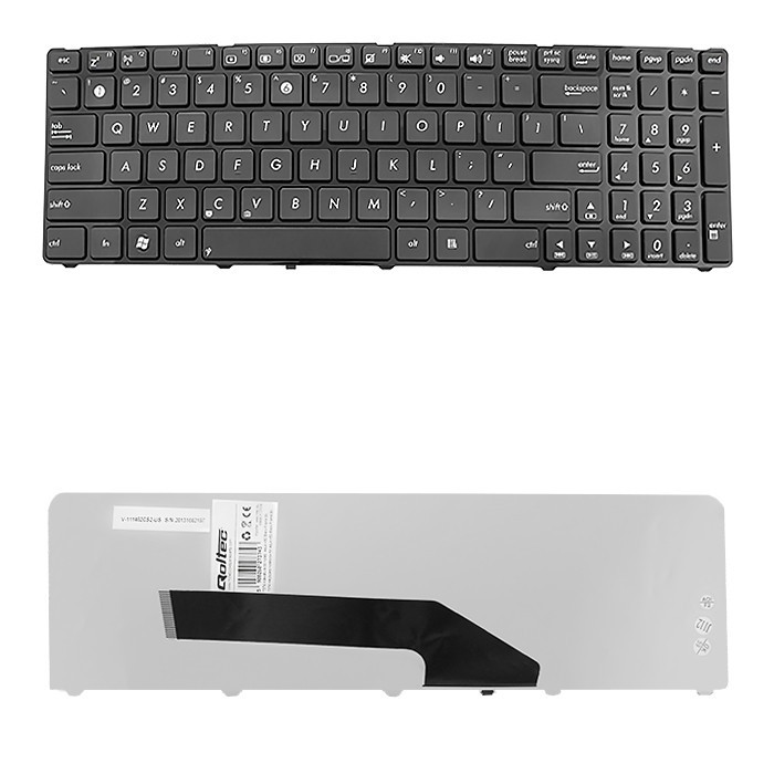 Qoltec Klawiatura do Asus K50 | czarny
