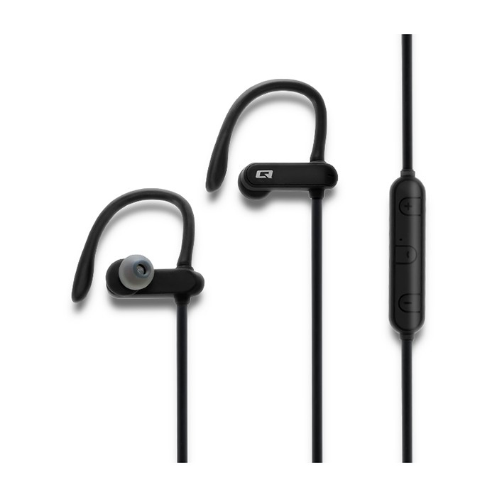 Qoltec Słuchawki sportowe bezprzewodowe | BT 4.2 | mikrofon | Super Bass | Czarne