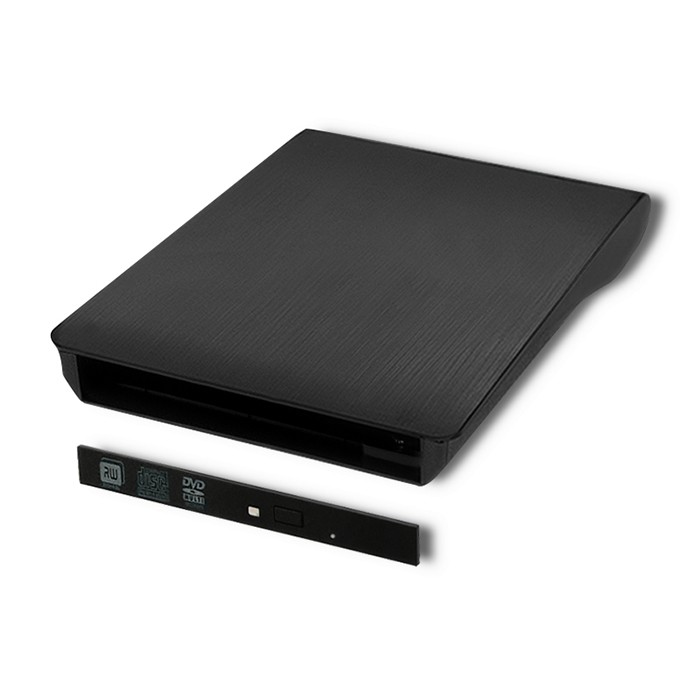 Qoltec Obudowa/kieszeń na napęd optyczny CD/DVD SATA | USB 3.0 | 9.5mm | wbudowany kabel