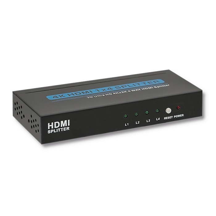 Qoltec Aktywny rozdzielacz Splitter HDMI v. 1.4| 1x4