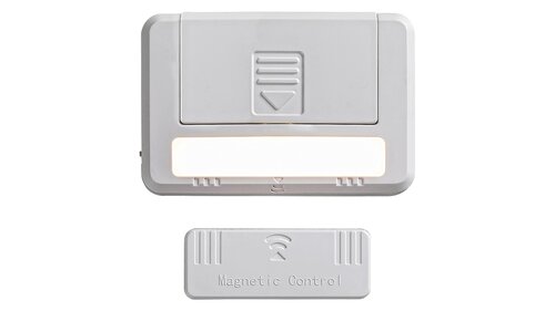 5675 Lampa z magnesem Magnus LED/0,5W IP20 (35lm,3000K) 2xAA biały DC 3V