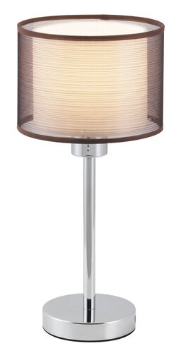 2631 Lampa stołowa Anastasia E-27, 60W chrom, brązowy 230V, 50Hz