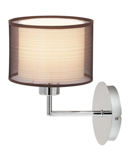 2628 Kinkiet Anastasia E-27, 1 x60W chrom, brązowy 230V, 50Hz