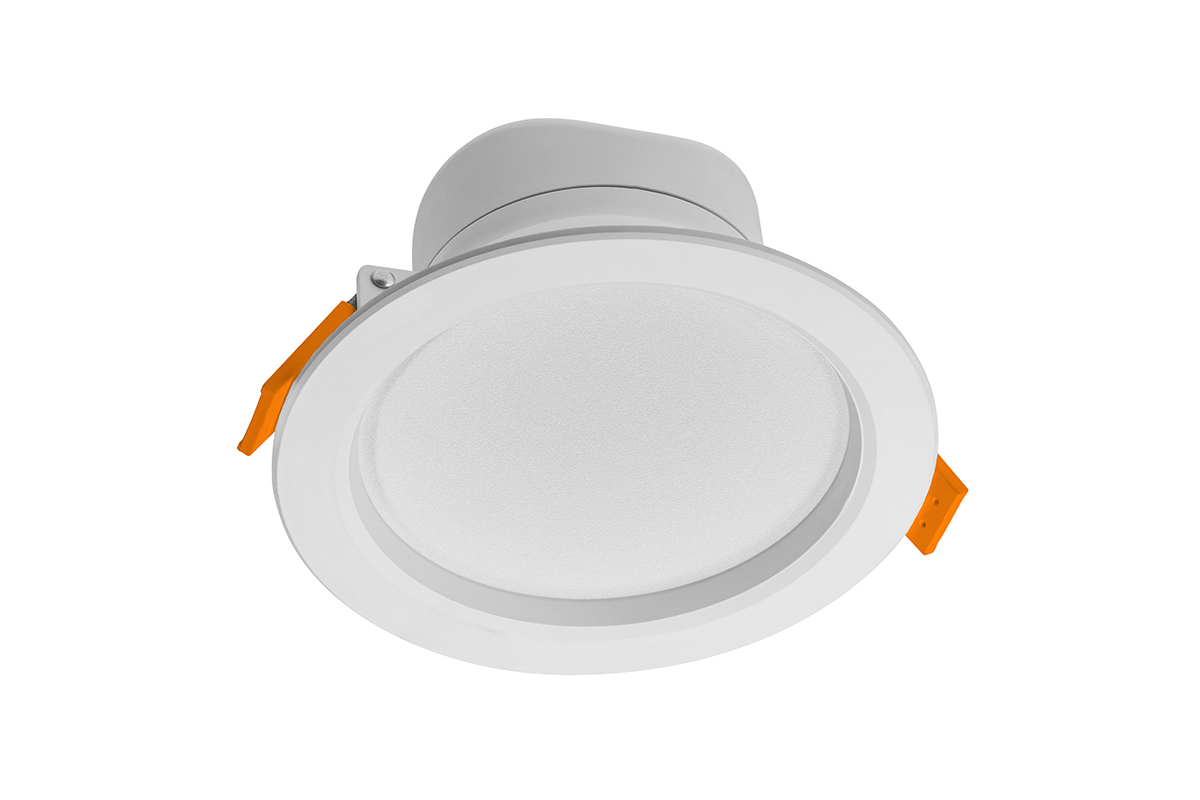 OPRAWA LED TORONTO, TYPU DOWNLIGHT, 20W, 1600lm, AC220-240V, 50/60 Hz, PF>0,9, RA>80, IP40, KĄT ŚWIECENIA 120°, NEUTRALNA BIAŁA 4000K, WPUSZCZANA, BIAŁY