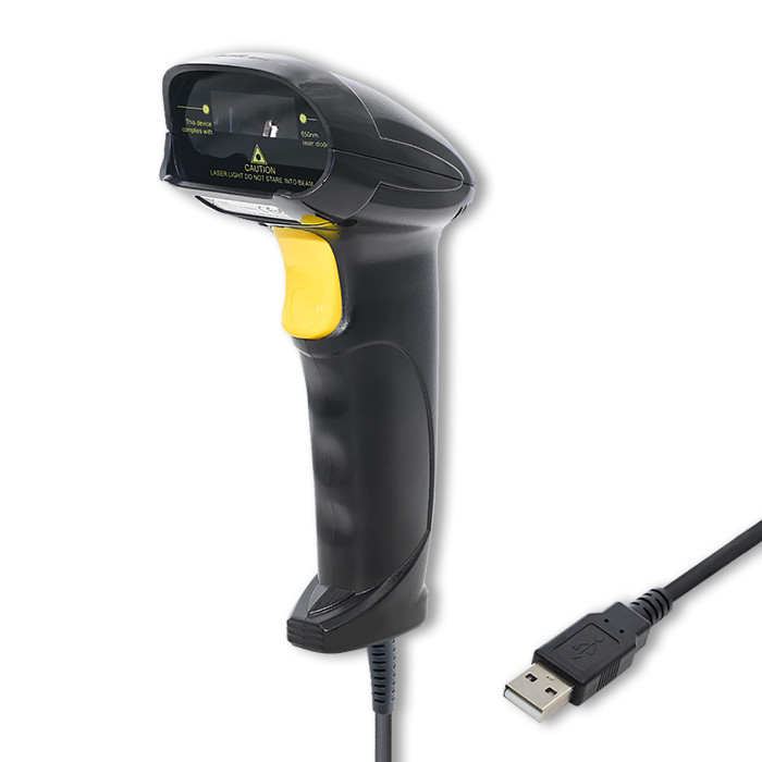 Qoltec Skaner czytnik kodów kreskowych 1D | EAN | USB | Czarny