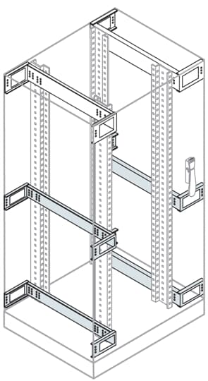 EB8106 Elementy montażowe do ramy rack 19" serwer środek i dół 800mm (2szt)