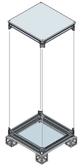 EK3040KN Zestaw góra/dół IS2 do przedziału kablowego 300x400mm