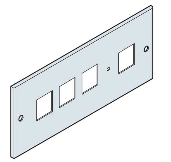EH3472K Maskownica z wycięciami (pod mierniki 72x72) 200x800mm (4 szt)
