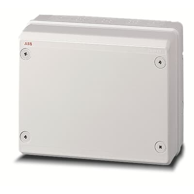 12812 puszka szara bez dławików, ze śrubami z tworzywa, IP65, II klasa, 220x275x140mm (WxSxG) | pusta | pokrywa pełna | GWT=960