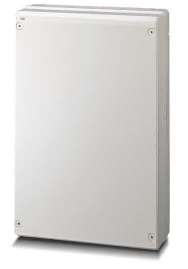 12818 puszka szara bez dławików, ze śrubami z tworzywa, IP65, II klasa, 570x380x140mm (WxSxG) | pusta | pokrywa pełna | GWT=960