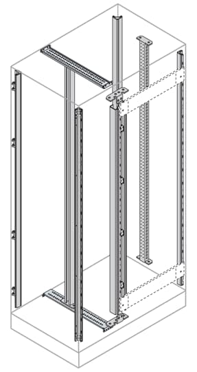 EM2203 Profile do wewnętrznej konfiguracji z przedziałem kablowym 2200mm