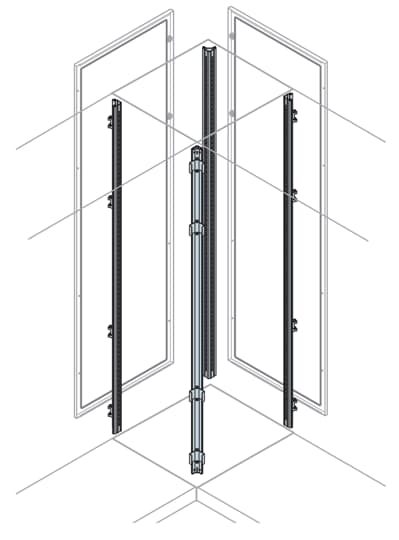 EM2205 Profile pionowe do pola narożnego 2200mm (h)