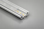PROFIL ALUMINIOWY LED Z REGULACJĄ KĄTA ŚWIECENIA GLAX SILVER 2m CZĘŚĆ ZEWNĘTRZNA