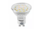 ŹRÓDŁO ŚWIATŁA LED, 15 LED SMD 2835, ZIMNY BIAŁY, GU10, 6400K, 4W, 340lm, 230V, KĄT ŚWIECENIA 120*