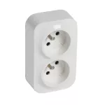 Gniazdo 16 A 2x2P+Z Forix IP20 z przesłonami zespolone białe, Legrand