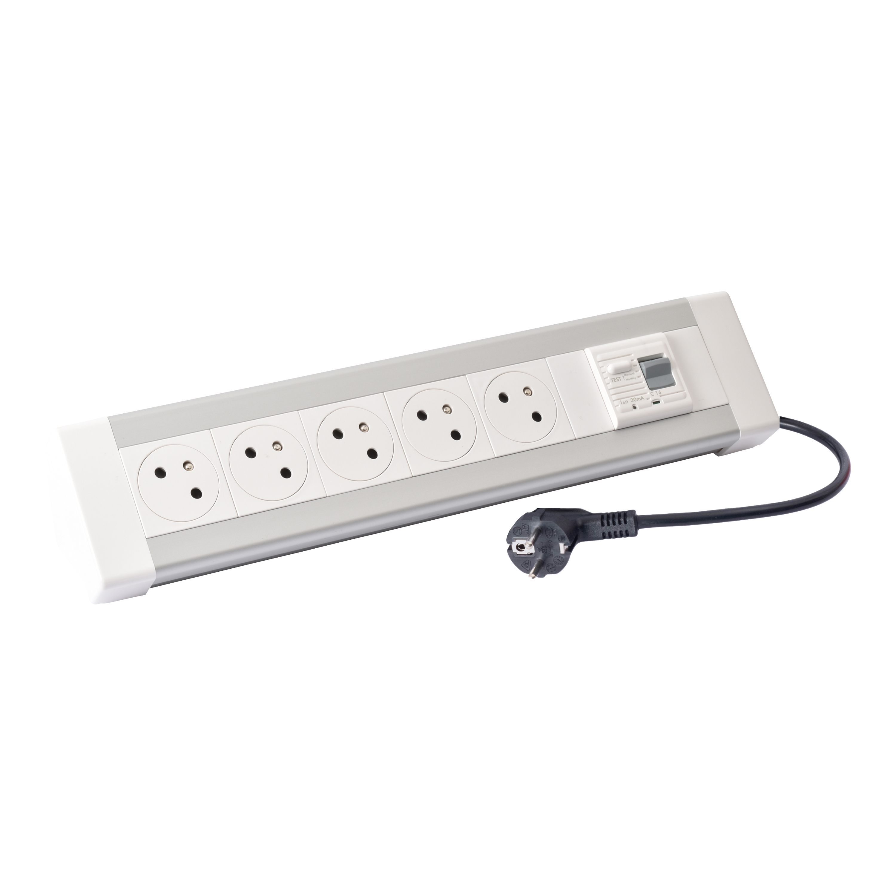 BLOK BIUROWY 5X2P+Z Z WYŁĄCZNIKIEM RÓŻNICOWOPRĄDOWYM-3M, Legrand