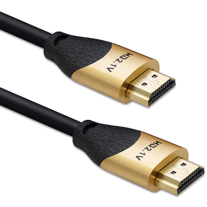 Qoltec Kabel HDMI v2.1 Ultra high speed 8K | 60Hz | 30AWG | GOLD | 1m