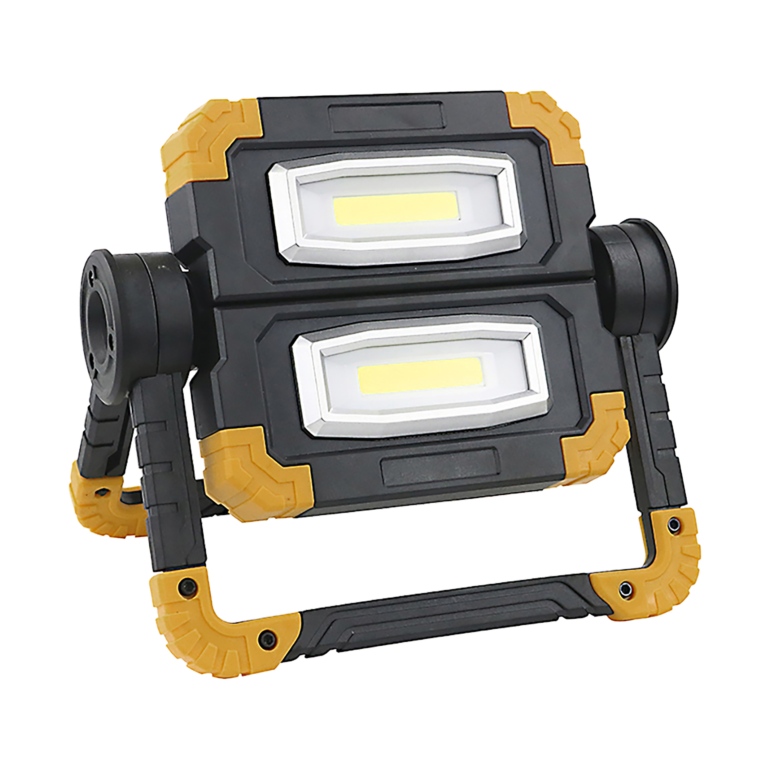 GEMINIX LED 2x10W, podwójny naświetlacz roboczy, przenośny z akumulatorem, 1200lm, IP44, 4000K, 5000mAh