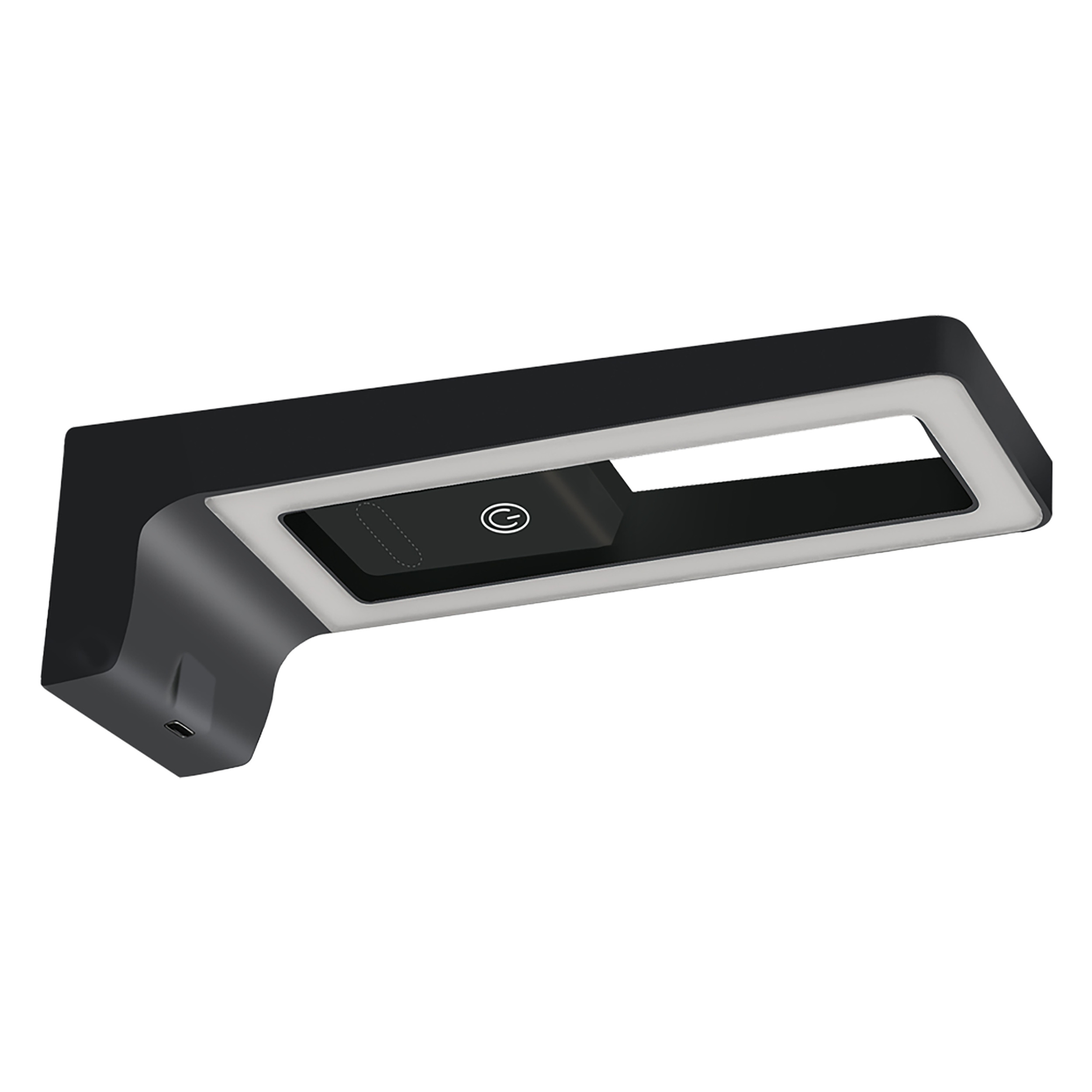 ARTUS lampka podszafkowa LED 3W, 225lm, 4000K, z włącznikiem dotykowym i USB, czarna