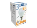 ŻARÓWKA LED KULKA 3W E14 230V ZIMNA BIAŁA 3 LATA GW. ANLUX