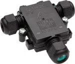 THR.200.S3M Puszka łączeniowa typ T IP67 KIT trójnik, wew. terminal 3+3-polowy D2,5-9,5mm puszka hermetyczna TEEBOX TECHNO
