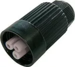 THB.384.B1A Gniazdo złączki 3 torowej IP68 IP66 D7-12mm złącze liniowe hermetyczne okrągłe mini TEEPLUG TECHNO