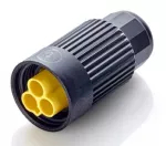 THB.384.B2A Gniazdo złączki 2 torowej IP68 IP66 D7-12mm złącze liniowe hermetyczne okrągłe mini TEEPLUG TECHNO
