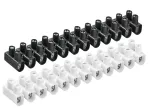 EKL 1 S WEISS 12POL Listwa zaciskowa 1,5-6mm2 biała T80 PP 450V 41A Złączka gwintowa 12 torowa instalacyjna flex Electro Terminal