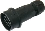 THB.405.A2E Wtyczka złączki 6 torowej IP68 D7-14mm złącze liniowe hermetyczne okrągłe TEEPLUG TECHNO.