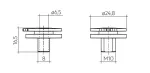 ACU ALU NIPPLE M10x1 Akcesoria TRIDONIC