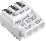 SDKF 3 Szybkozłączka 3x0,2-2,5mm2 Komponenty instalacyjne Electro Terminal