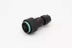 THB.405.D2B Gniazdo złączki 3 torowej IP68 D7-14mm złącze liniowe hermetyczne okrągłe TEEPLUG TECHNO
