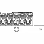 SLK 7/5 ALP M4 E-SCHR L-N-ERDE-DA+-DA- Złaczki samozaciskowe do opraw oświetleniowych Electro Terminal