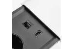 PRZEDŁUŻACZ BIURKOWY WPUSZCZANY PRESTINO, 2x GNIAZDO FRENCH, USB A+C, RJ45, HDMI, PRZEWÓD 1,5m, SREBRNY