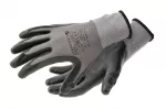 BODE rękawice ochronne nylon/spandex powlekane nitrylem z mikropianki szare/czarne 9