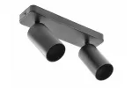 OPRAWA ŚCIENNA SANTO BIS, ALUMINIUM, IP20, max. 20W*2, PODWÓJNA, OKRĄGŁA, CZARNA