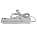AX5/PRO/USB/5M/SZARY Listwa zasilająca z bezpiecznikiem i układem przeciwprzepięciowym professional, 5 gniazd, 2 porty USB, długość 5m, 10A, 230V, 2300W, szary