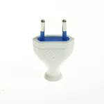WT-1/2,5A  BIAŁY Wtyczka rozbieralna płaska; 2,5A/250V, II kl.izol.; BIAŁY