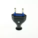 WT-1/2,5A  CZARNY Wtyczka rozbieralna płaska; 2,5A/250V, II kl.izol.; CZARNY