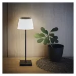 Lampa biurkowa LED KATIE, ładowalna, czarna