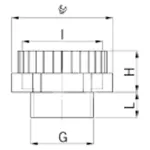 Adapter poliamidowy M12x1,5/M16x1,5