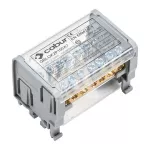 QBLOK2P100A7 Blok połączeniowy 100A, 2 szyny prądowe po 7 otworów