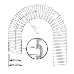 Peszel metalowy galwanizowany ECOPLAST z powłoką PVC ND07 L50m
