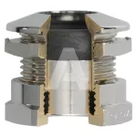 Dławnice mosiądz niklowany ultraFLAT M16x1.5 średnica przewodu fi 5.0-6.5mm
