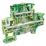 EFDE.4 Złącze push-in 4mm^2, 2-piętrowe, PE żółto-zielone