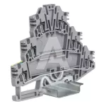 HDE.2/GR Złącze sprężynowe 2,5mm^2, 3-piętrowe z PE, szare