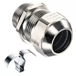 Dławnica mosiężna niklowana EMC easy Connect M40x1,5,zakres dławienia fi 24,0-33,0 mm, dł. gwintu 13